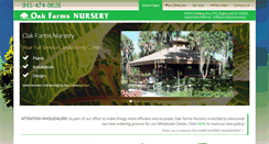 Desktop Screenshot of oakfarmsnursery.com